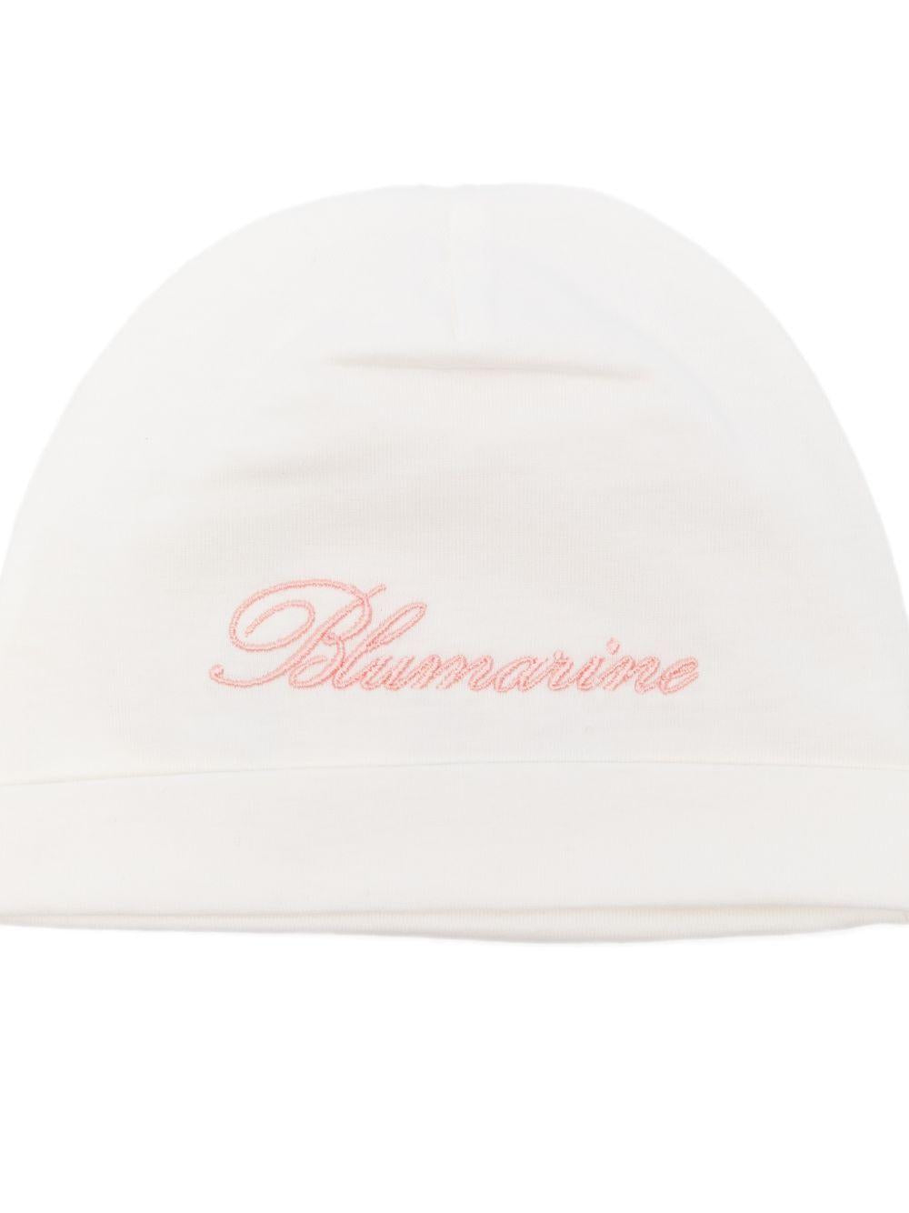 Cappello bianco per neonata BNCP0160JF031 0242 Miss Blumarine 
