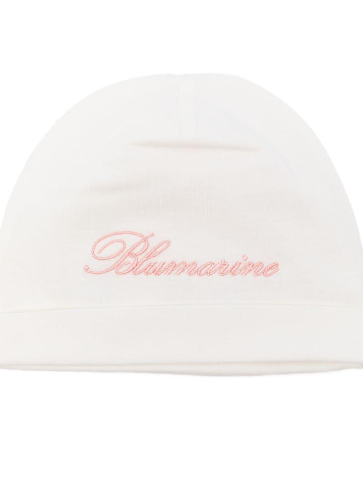Cappello bianco per neonata BNCP0160JF031 0242 Miss Blumarine 