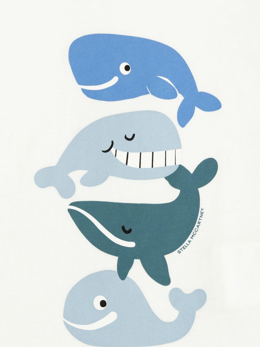 T-shirt bianca per neonato TY8570Z0434 100 Stella McCartney Kids 