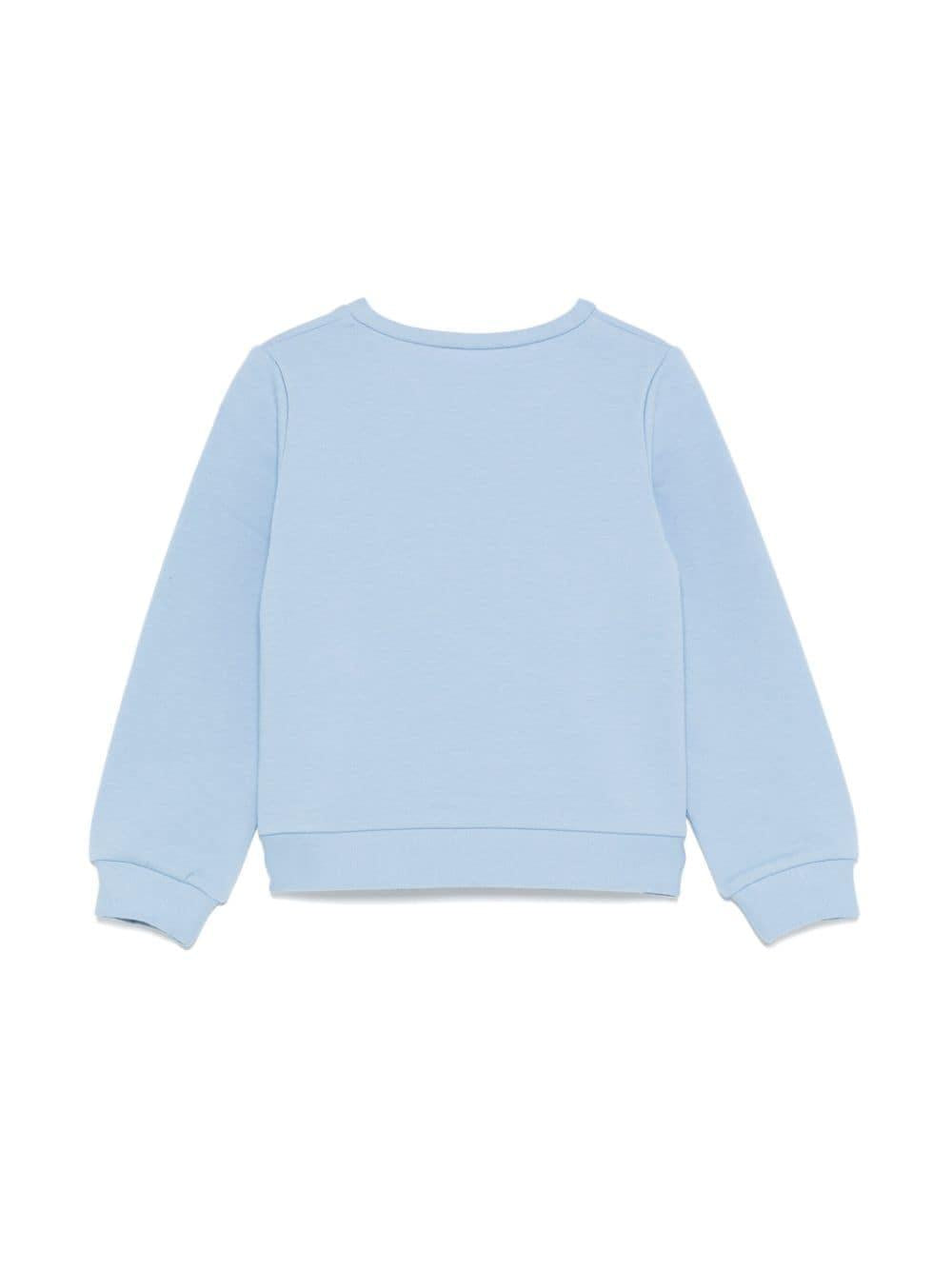 Pastel blue sweatshirt for girls