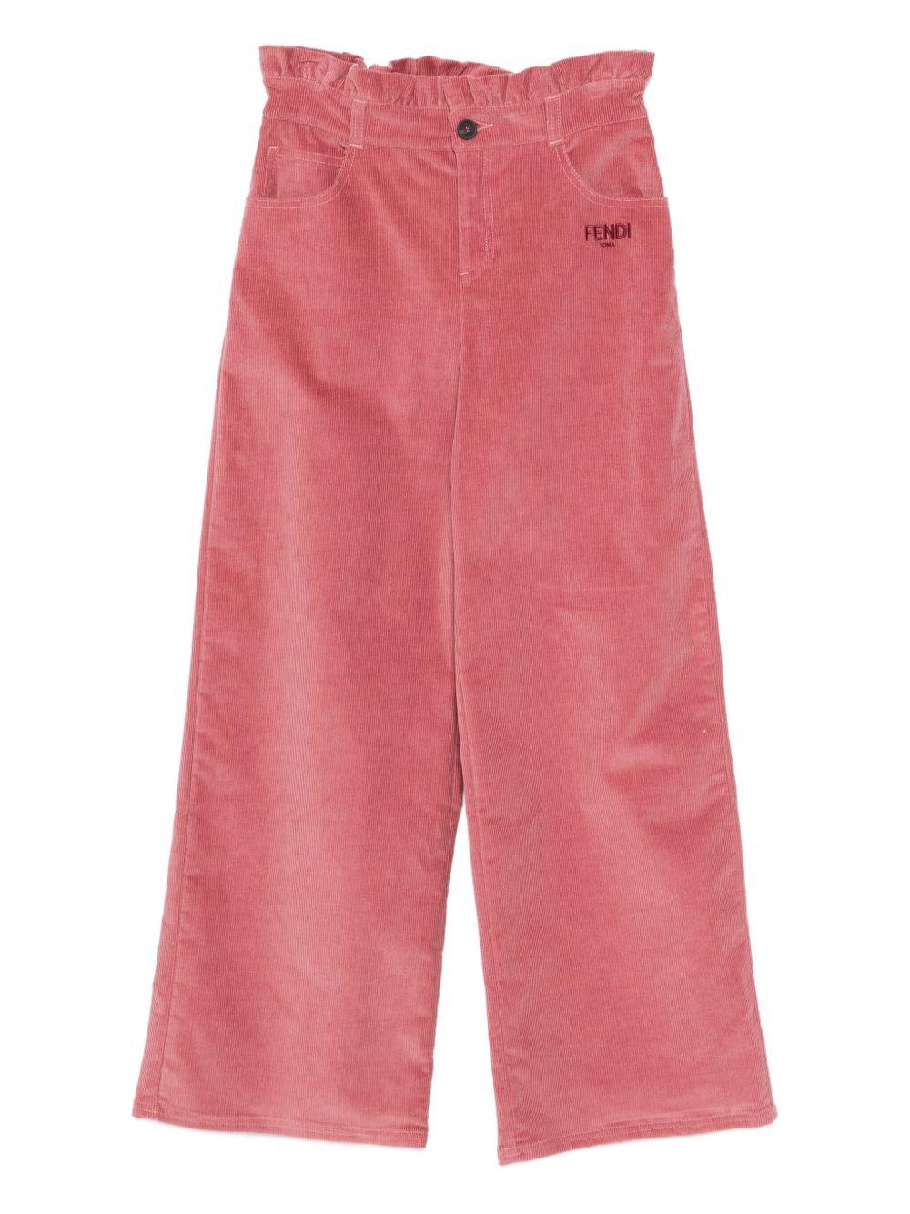 Pantalone rosa per bambina JFF380AYMC F1T6P Fendi Kids 