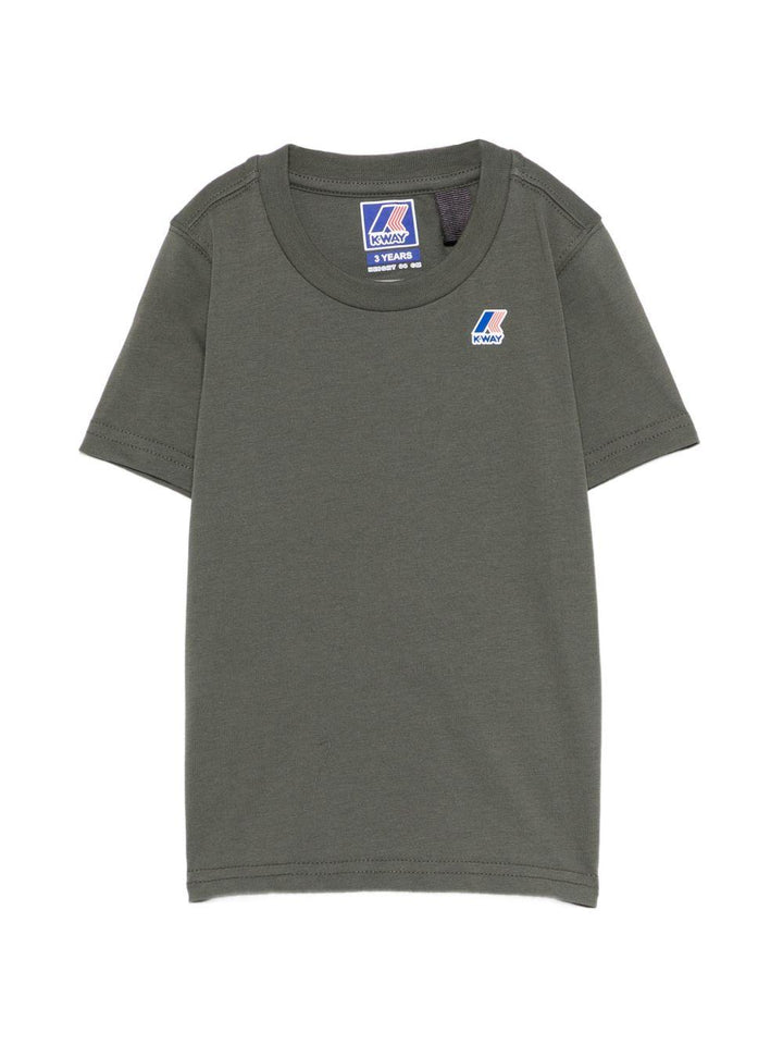 T-shirt verde per bambino K7133YW WMR K-Way Kids 