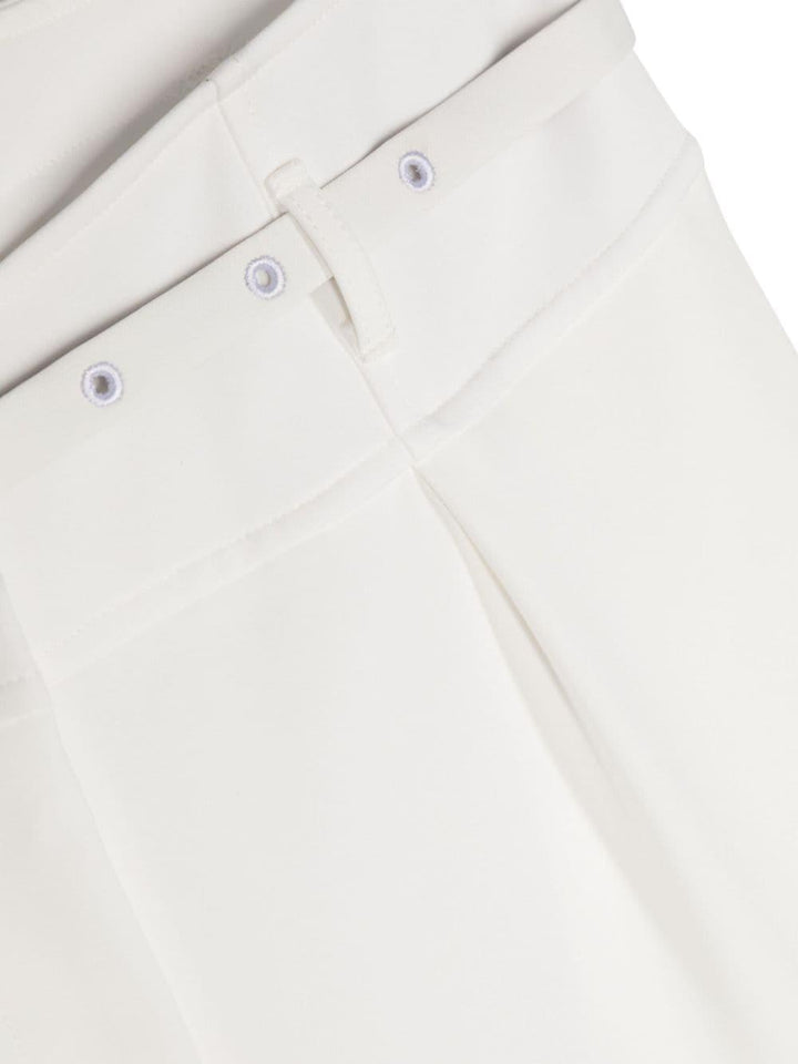 Pantalone bianco per bambina con logo