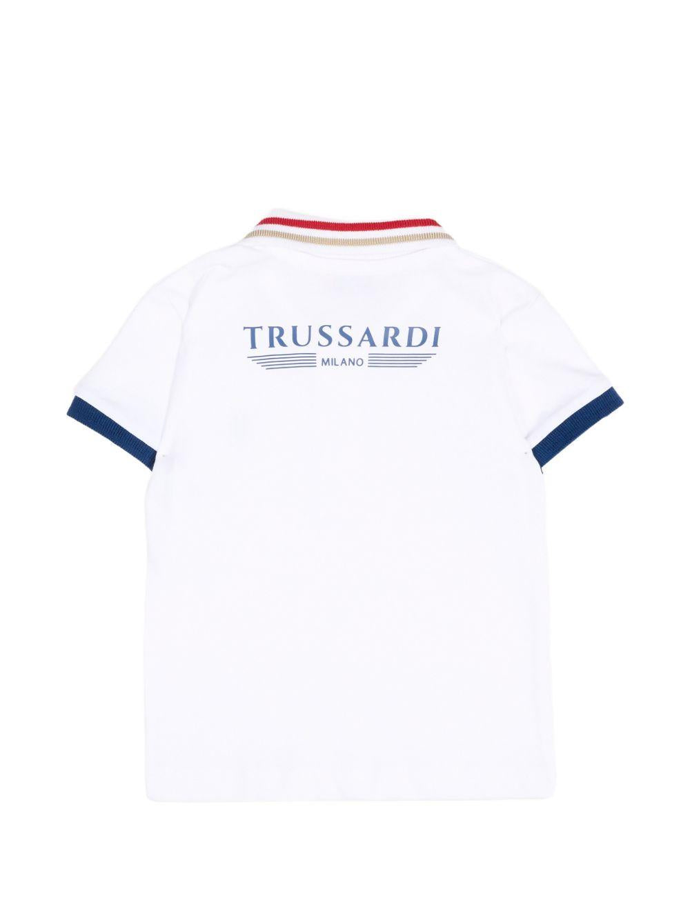 Polo bianca per neonato TIP26102PO WHI Trussardi Kids 