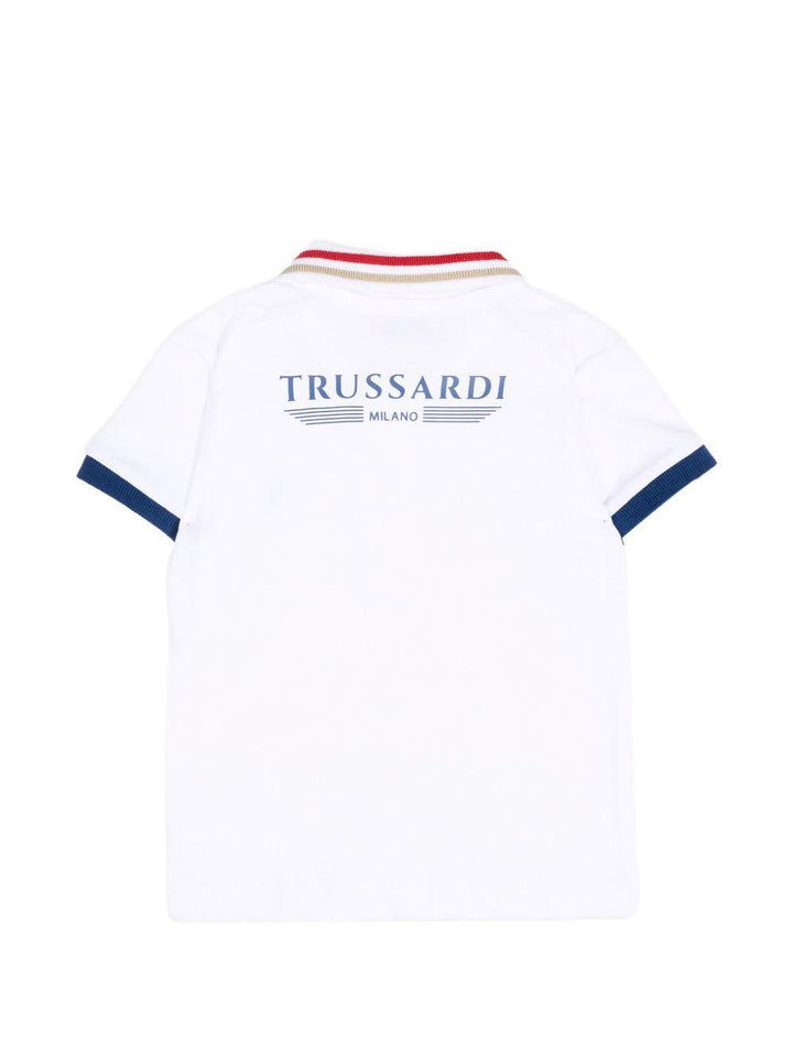 Polo bianca per neonato TIP26102PO WHI Trussardi Kids 