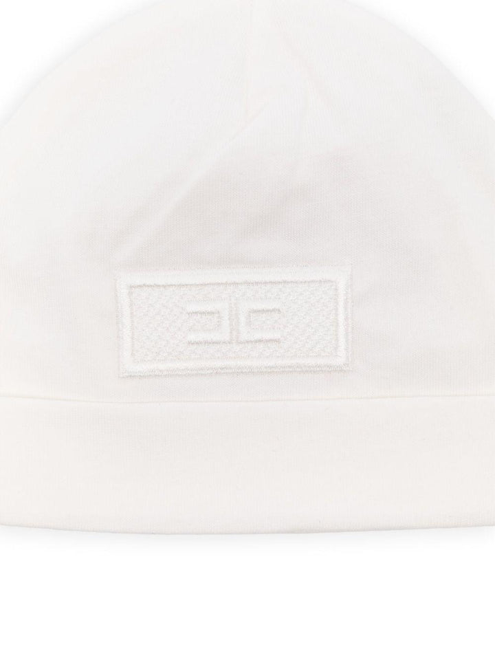 Cappello bianco per neonato ENCP0630JF054 0000 Elisabetta Franchi Kids 