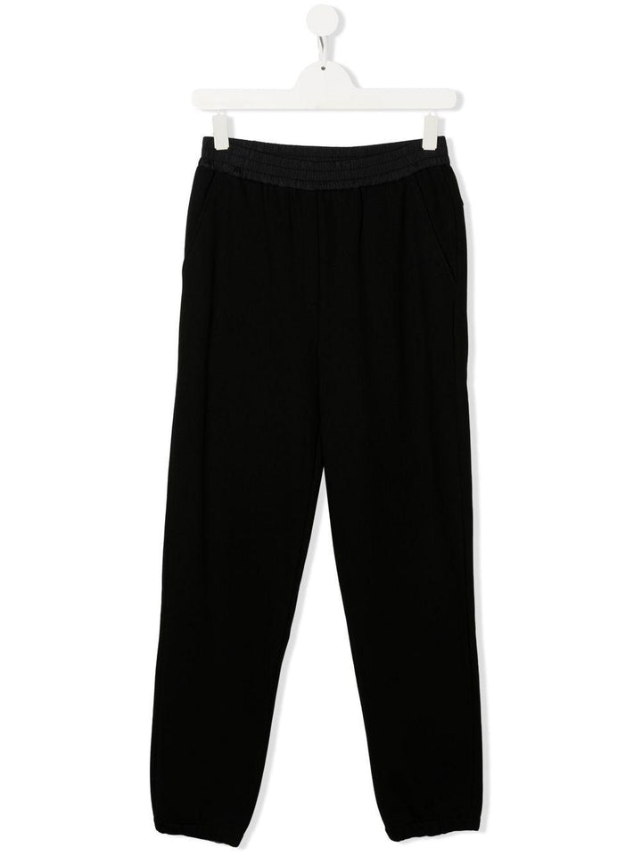 Pantalone nero per bambino con logo