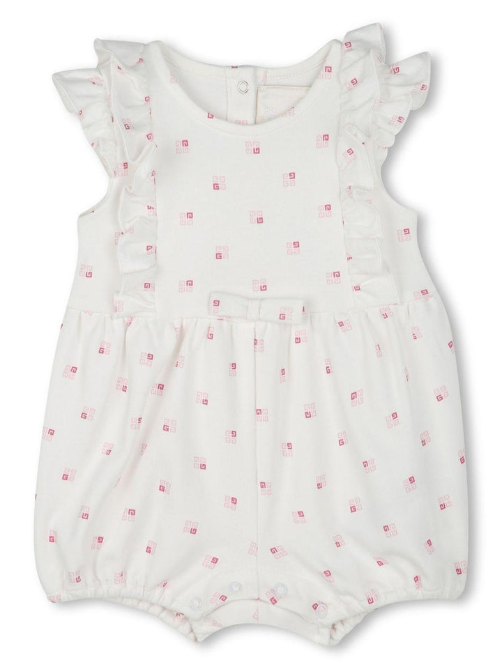 Pagliaccetto bianco per neonata