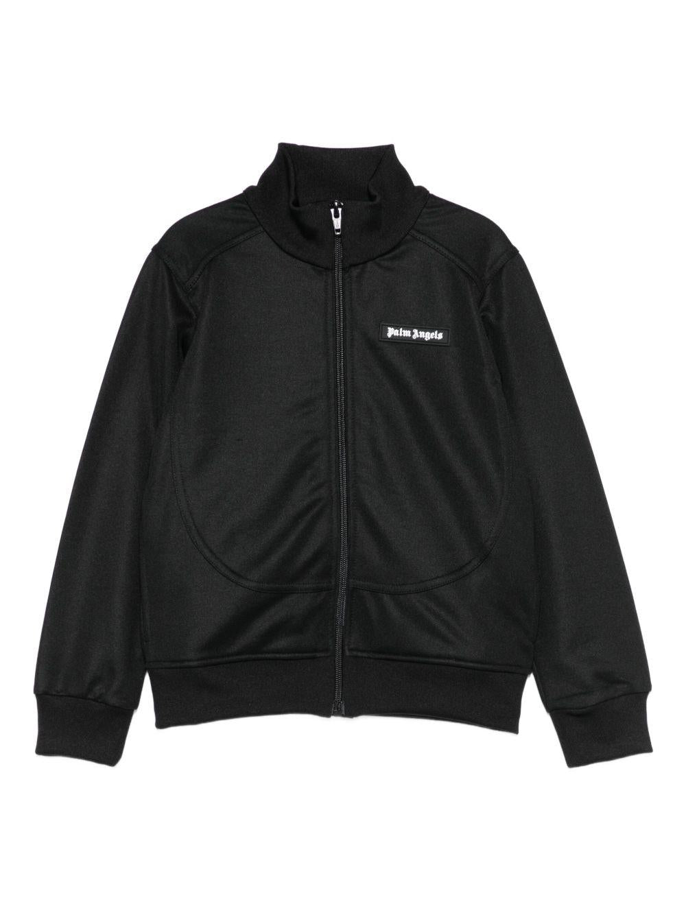 Felpa nera per bambino PBBD014F25FAB001 1003 Palm Angels Kids 