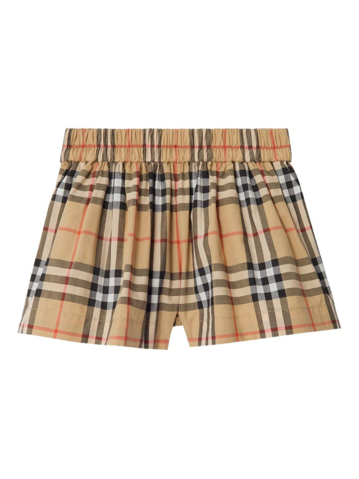 Bermuda marrone per bambino 8121906 B9368 Burberry Kids 