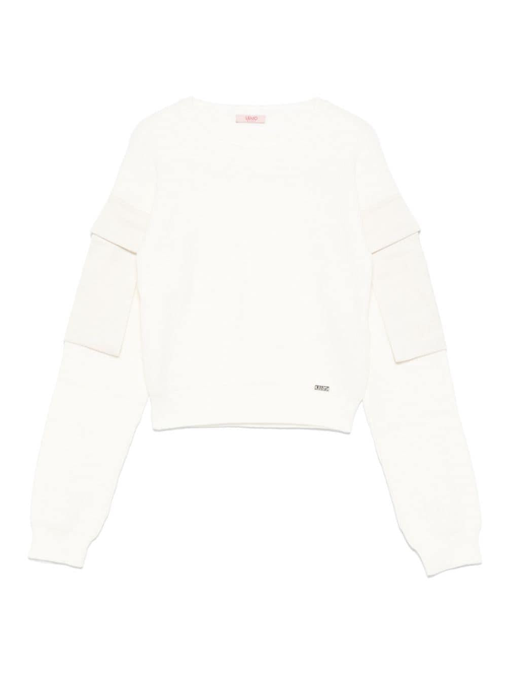 Maglione bianco per bambina