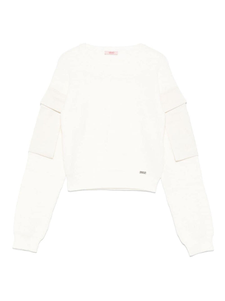 Maglione bianco per bambina