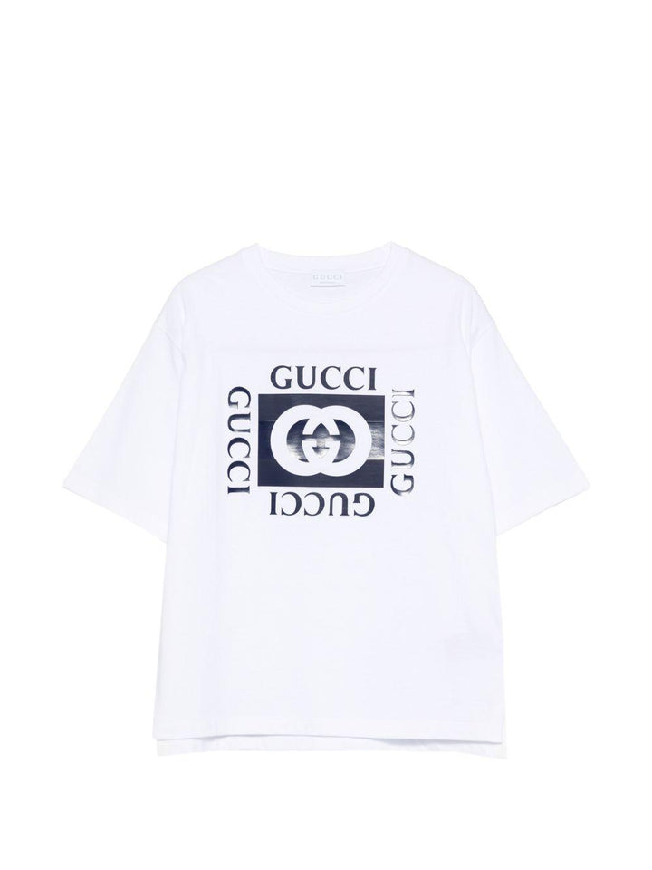 T-shirt bianca per bambino 855551XJHO7 9056 Gucci Kids 