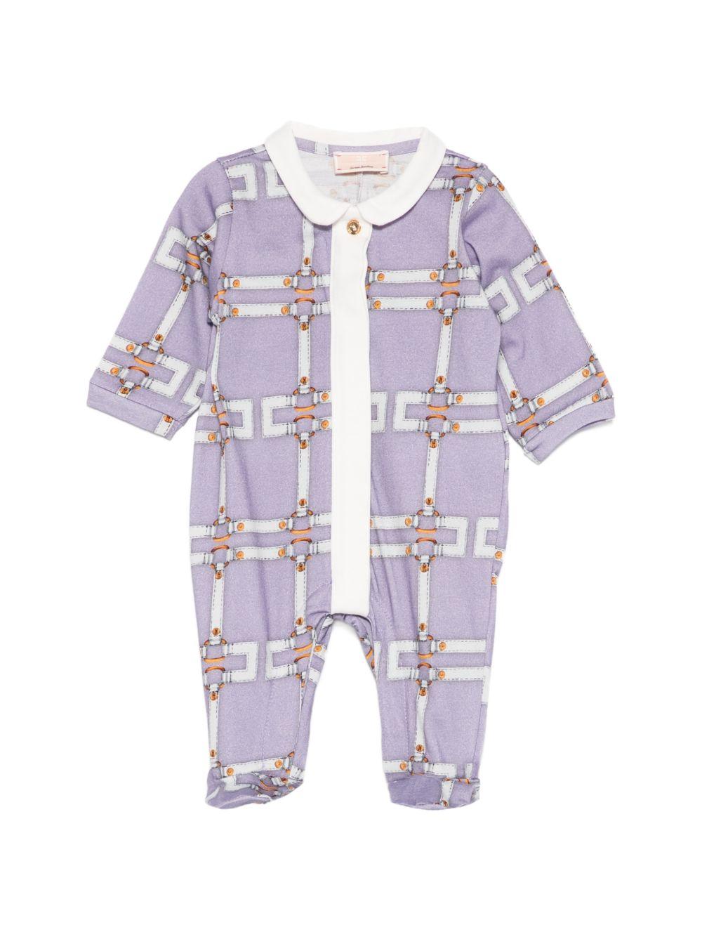 Tutina viola per neonata ENTU1510JFE01 D881 Elisabetta Franchi Kids 