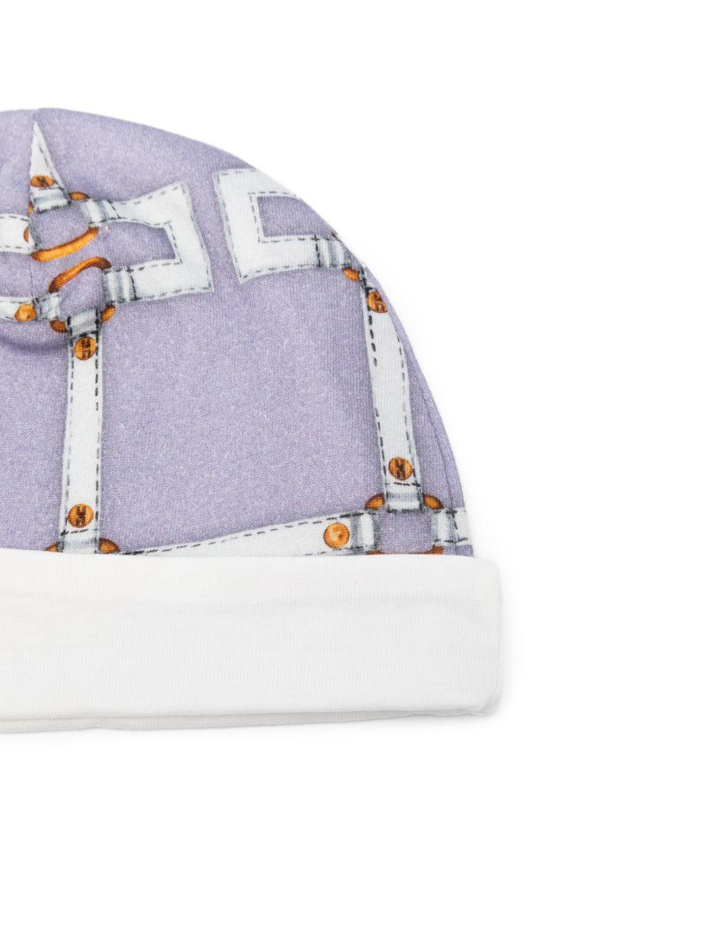 Cappello lilla per neonata ENCP0820JFE01 8125 Elisabetta Franchi Kids 