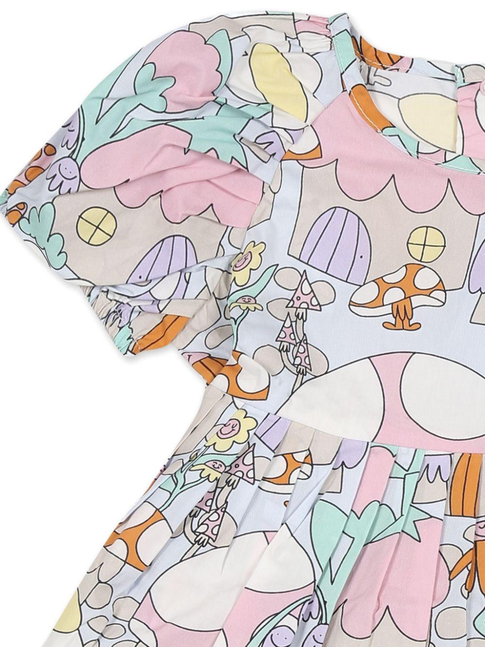 Blue/multi-color dress for baby girl