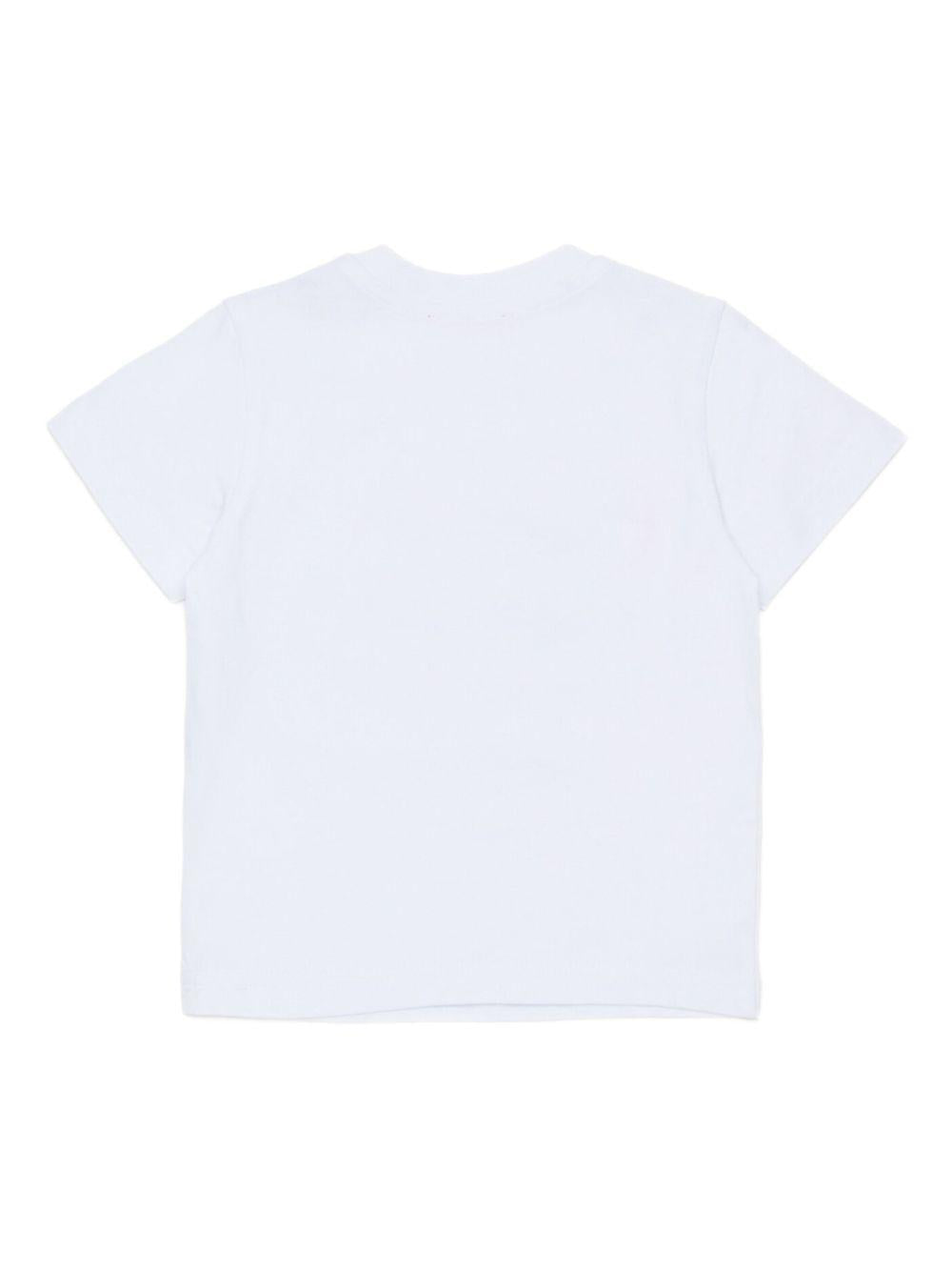 T-shirt bianca per neonato K007650GRAI K100 Diesel Kids 