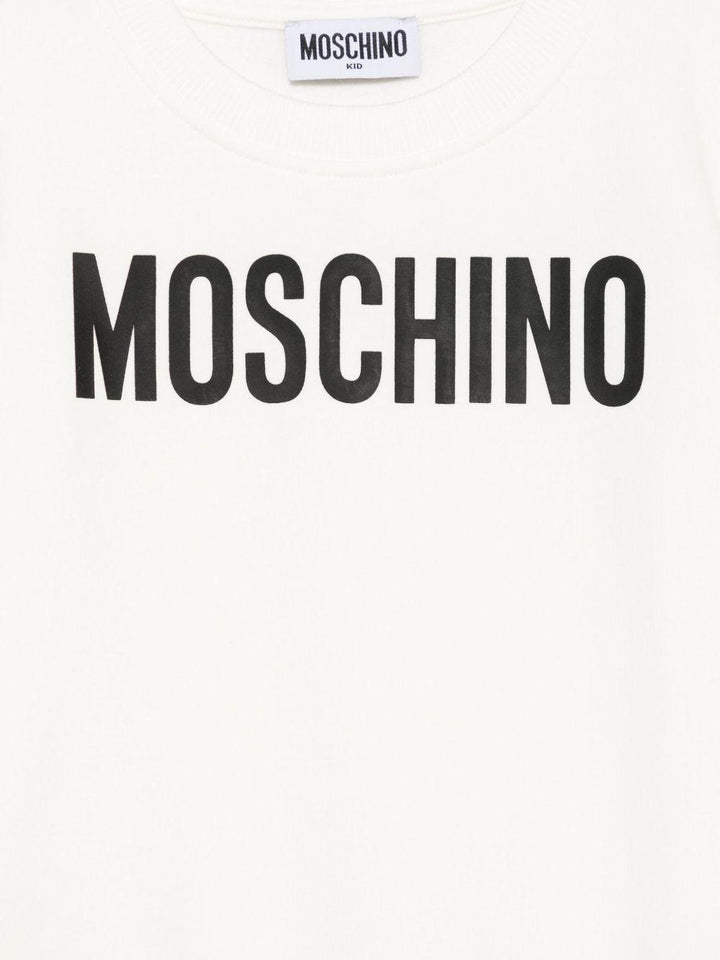 Felpa bianca per bambino HUF09ILDA21 10063 Moschino Kids 