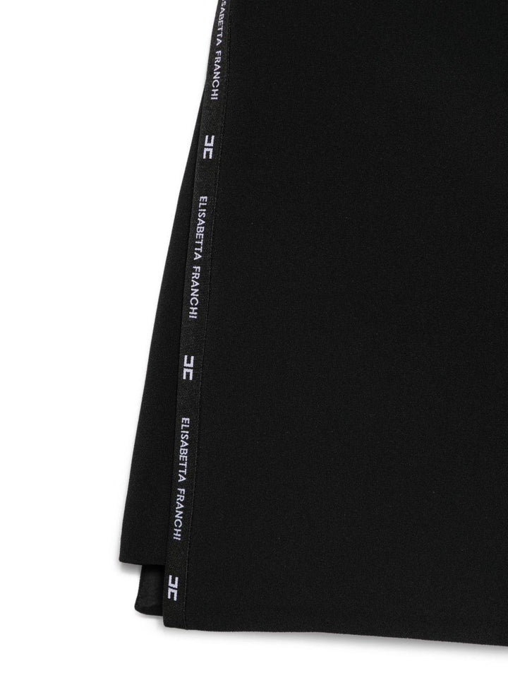 Bermuda nera per bambina EFBE0800GA022 N135 Elisabetta Franchi Kids 