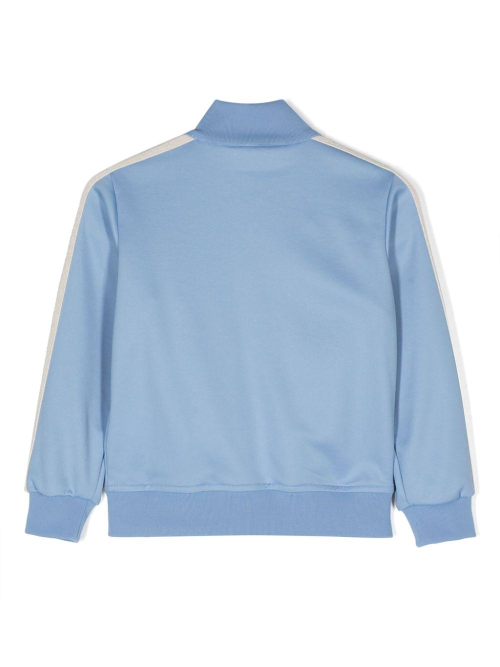 Light blue sweatshirt for boys with logo