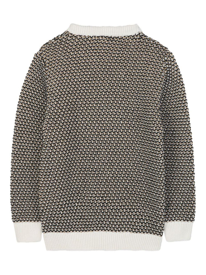 Maglione bianca/nera per bambino J52345 09B Boss Kids 