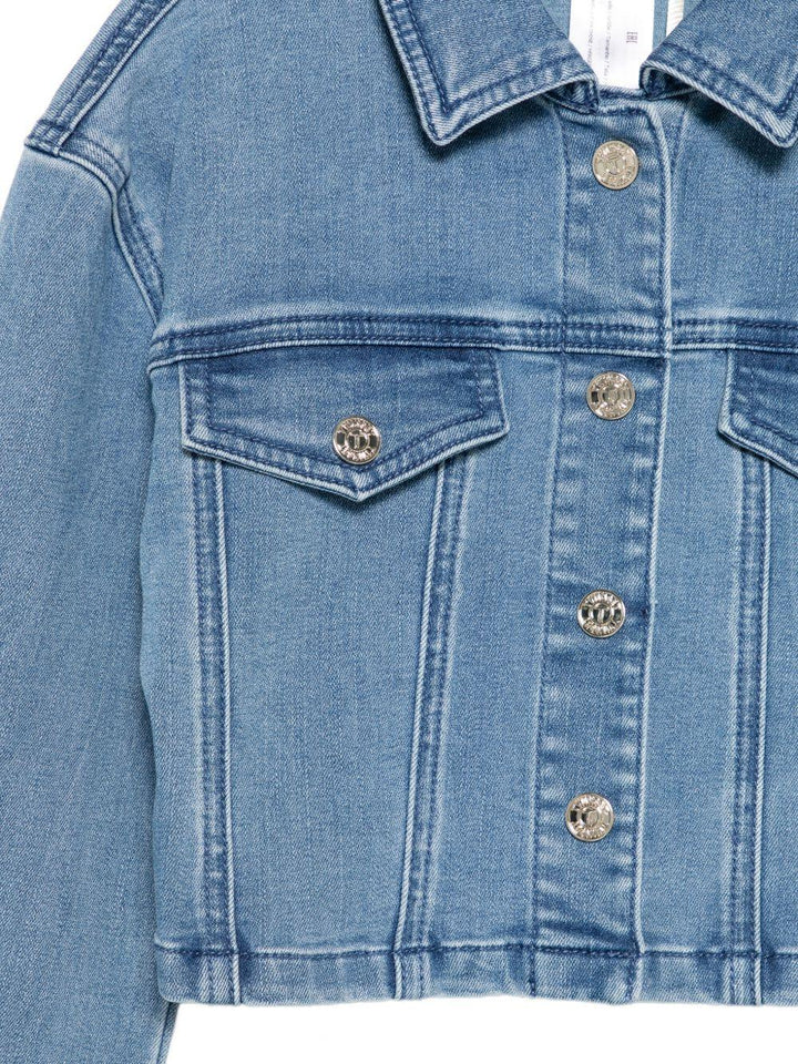 Giacca jeans blu per bambina 261GJ2080 03451 Twin Set 