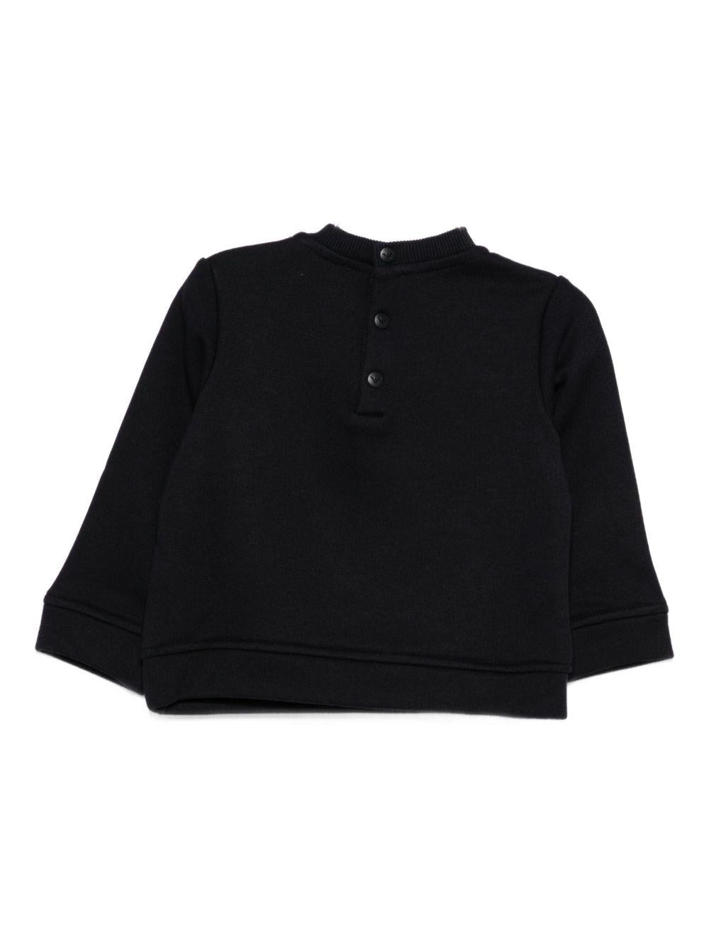 Felpa blu navy per neonato EB000301AF14681 MB053 Emporio Armani Kids 