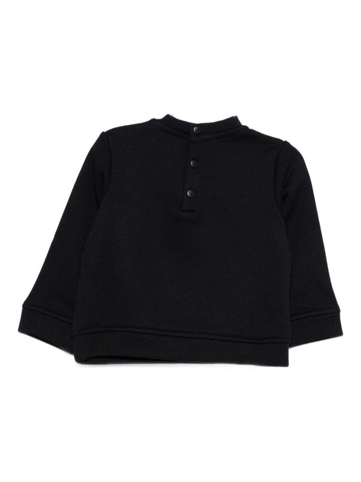 Felpa blu navy per neonato EB000301AF14681 MB053 Emporio Armani Kids 
