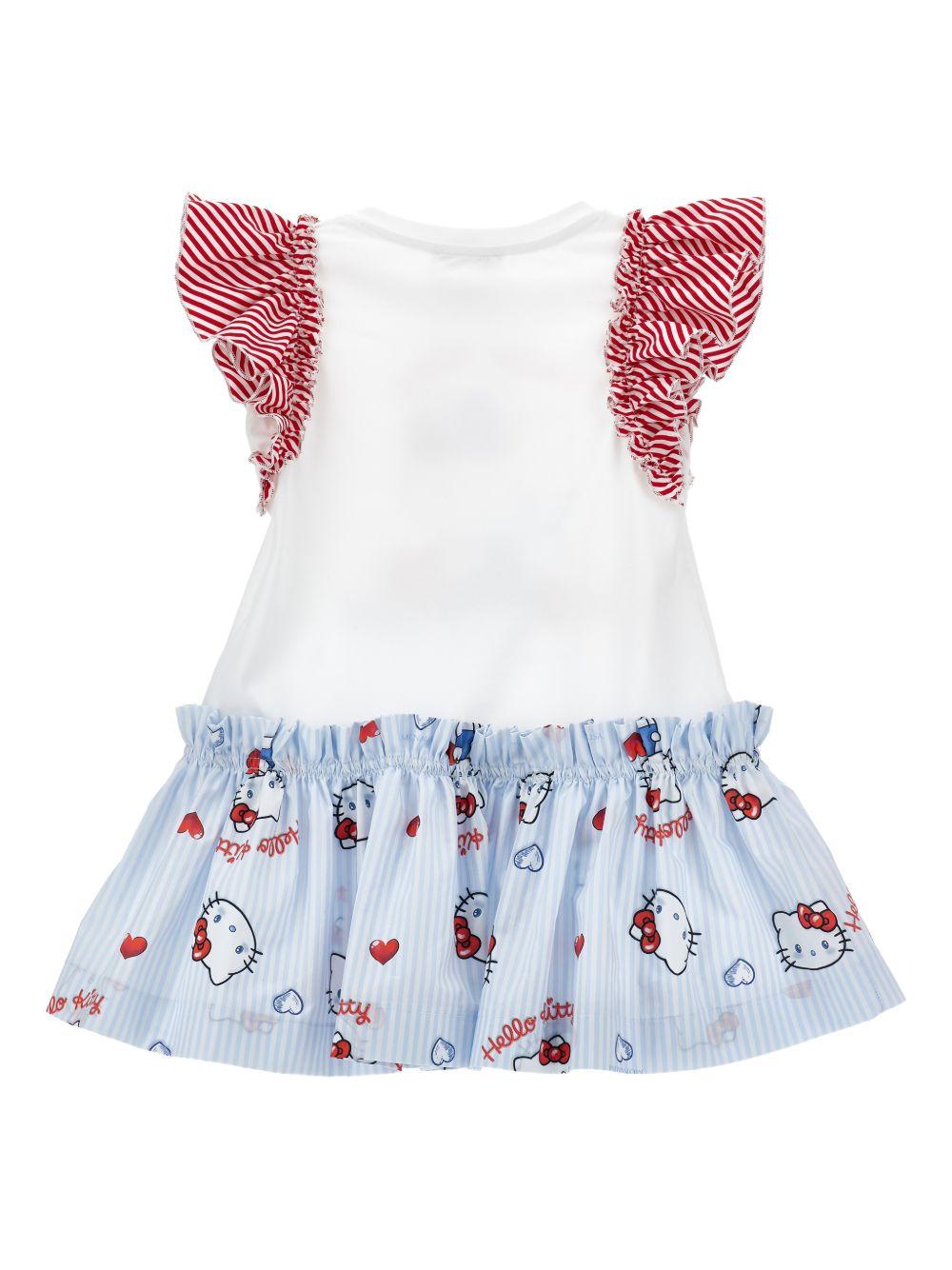 Abito multicolor "Hello Kitty" per bambina 11G9177201 0099 Monnalisa Kids 