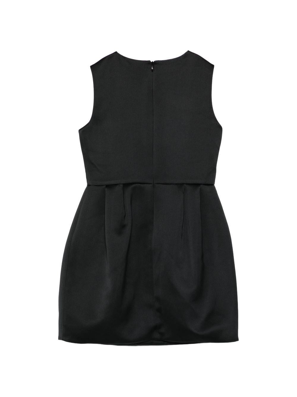 Abito bianco/nero per bambina EFAB6590RA016 D285 Elisabetta Franchi Kids 