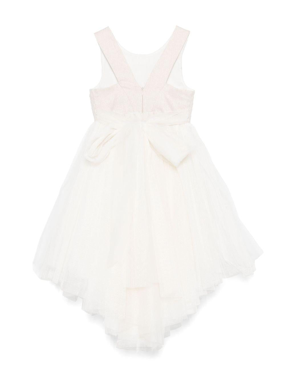 Abito bianco/oro per bambina
