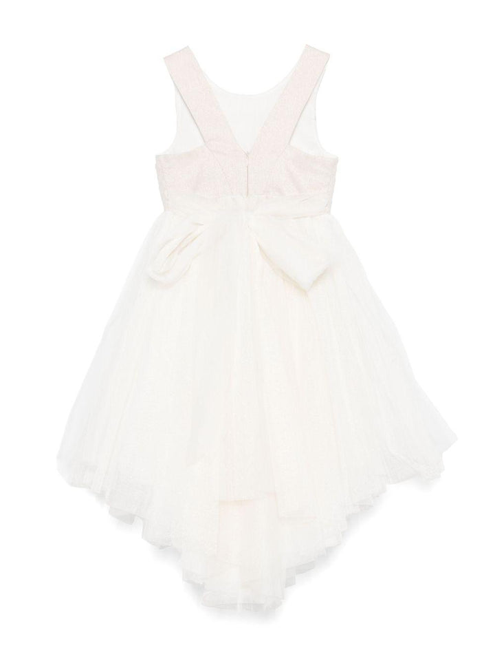 Abito bianco/oro per bambina
