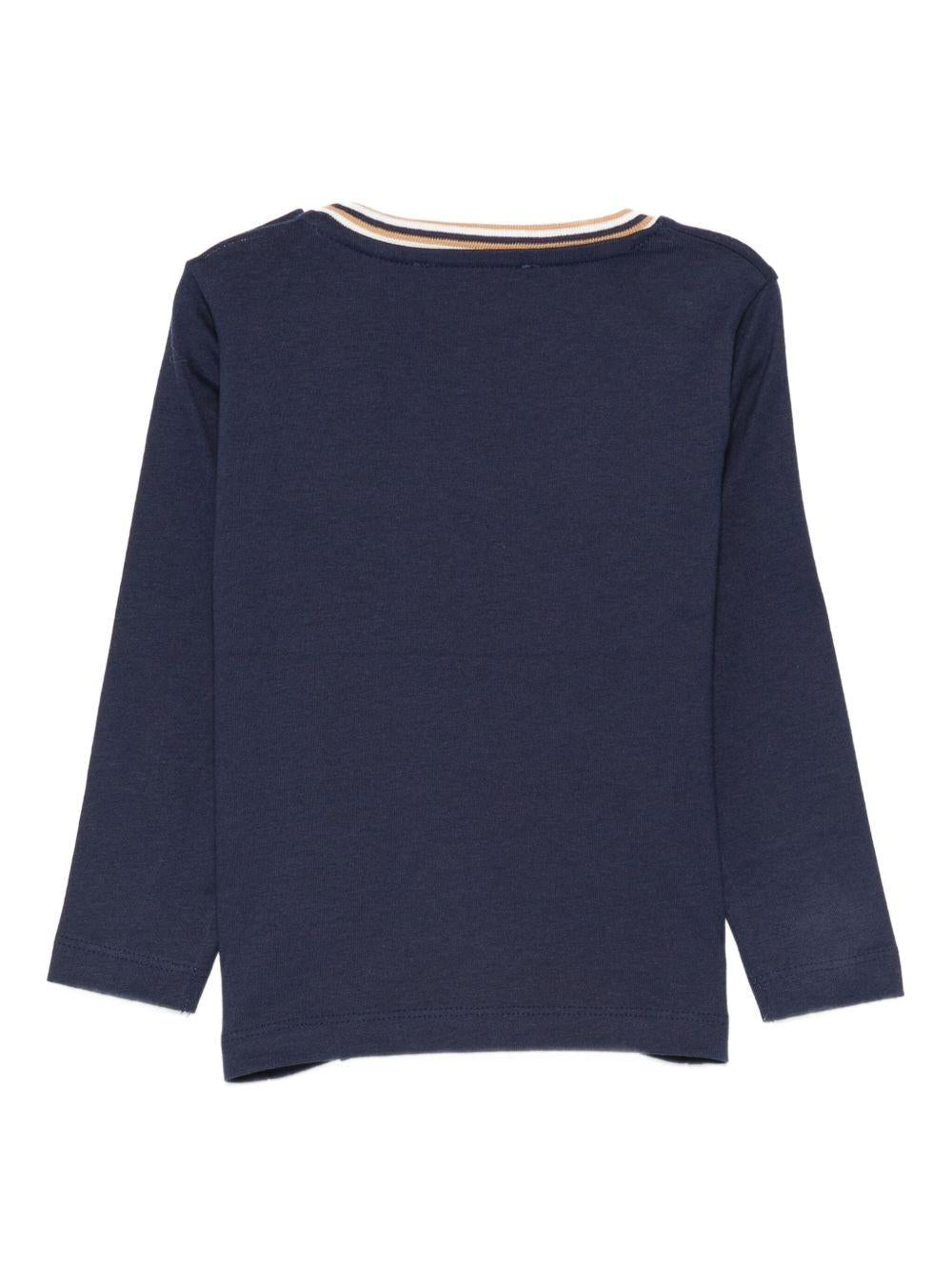 T-shirt blu navy per neonato TIA25071TS PEA Trussardi Kids 