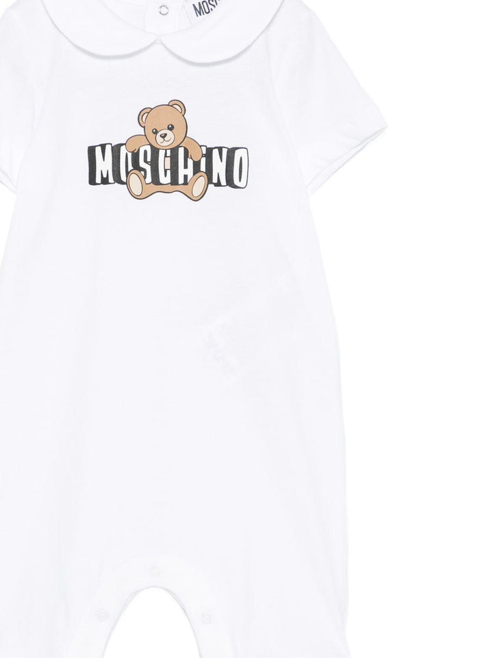 Tutina bianca per neonato MNY03YLAA03 10101 Moschino Kids 