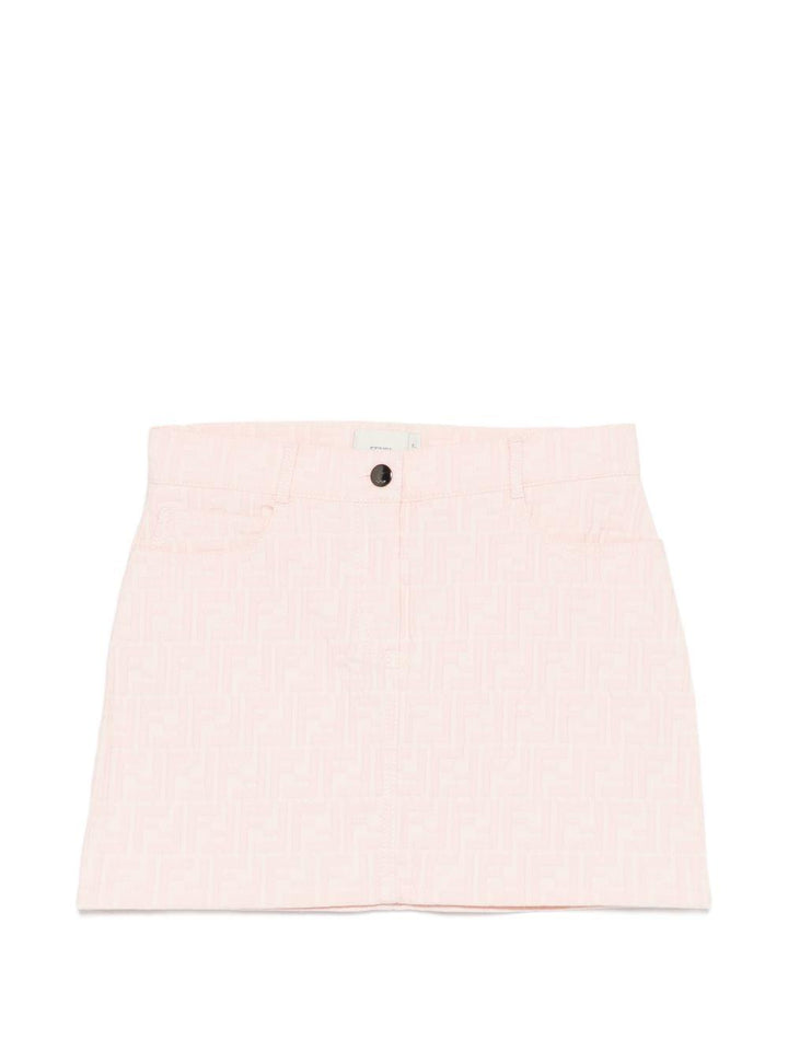 Gonna rosa per bambina JFE203AVW1 F1UL9 Fendi Kids 
