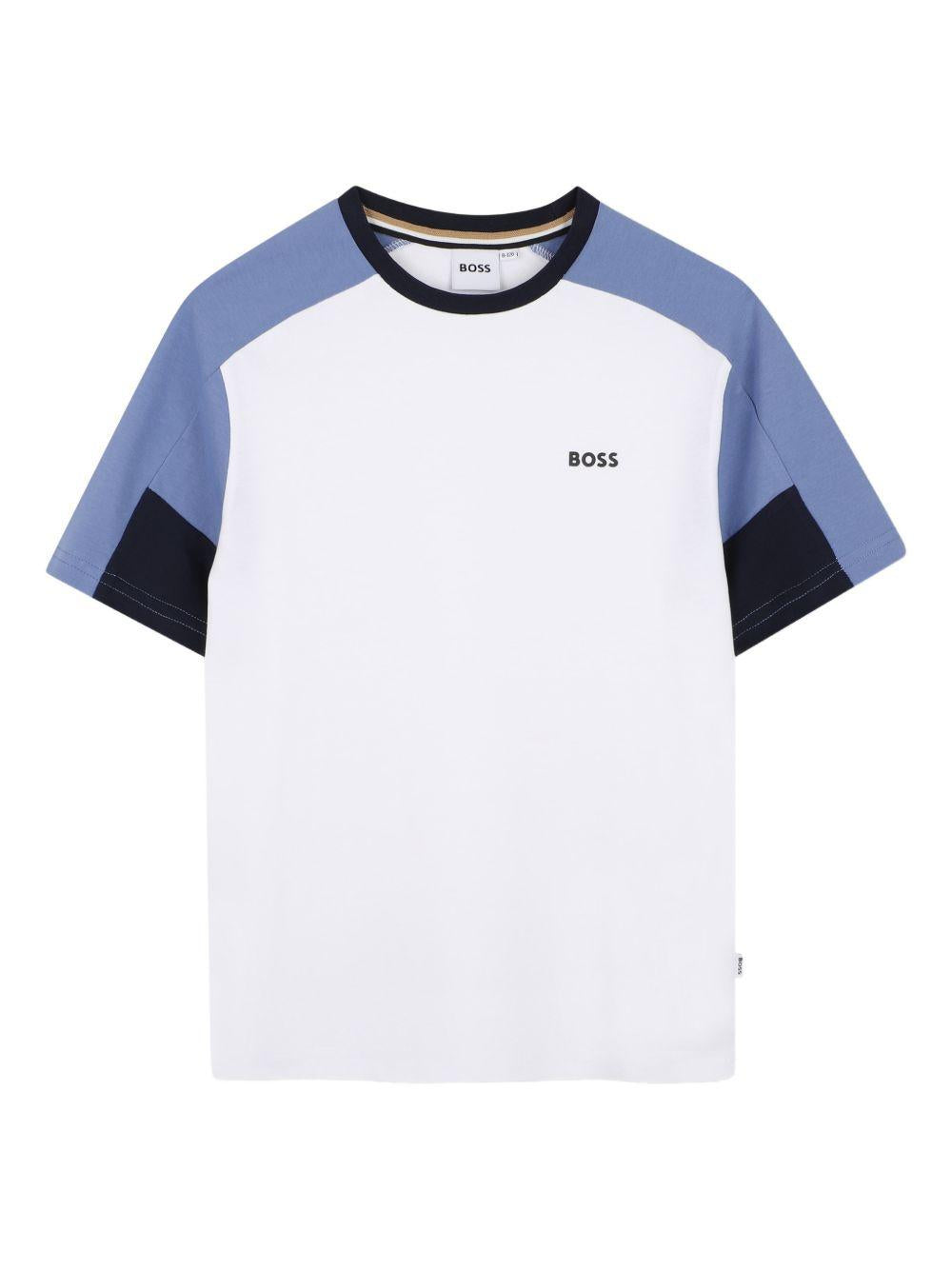 Completo bianco/azzurro per bambino J53006 849 Boss Kids 