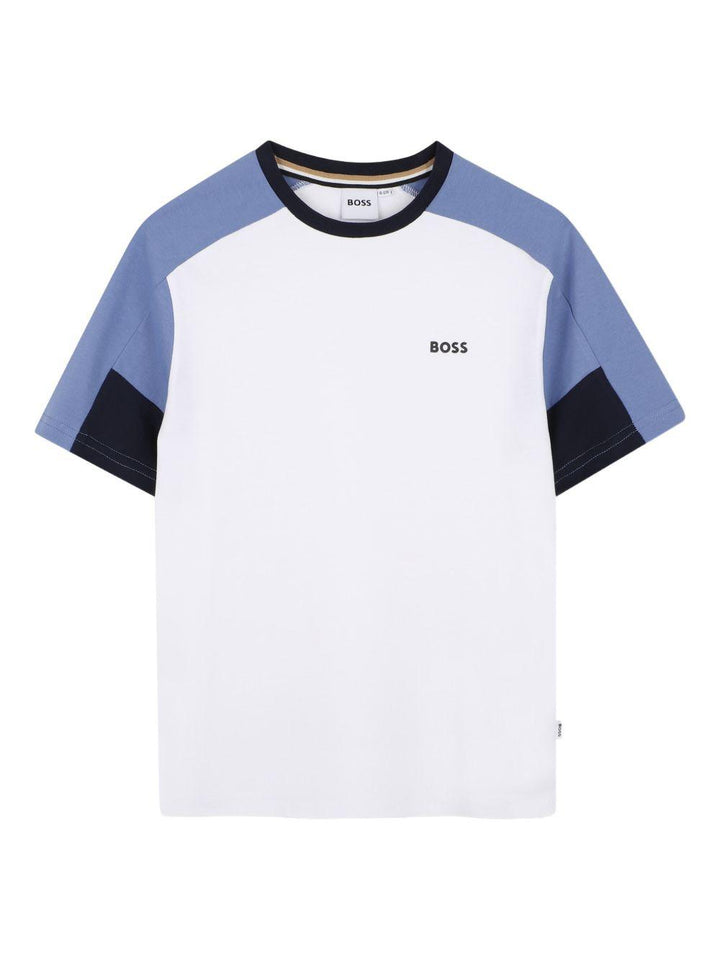 Completo bianco/azzurro per bambino J53006 849 Boss Kids 