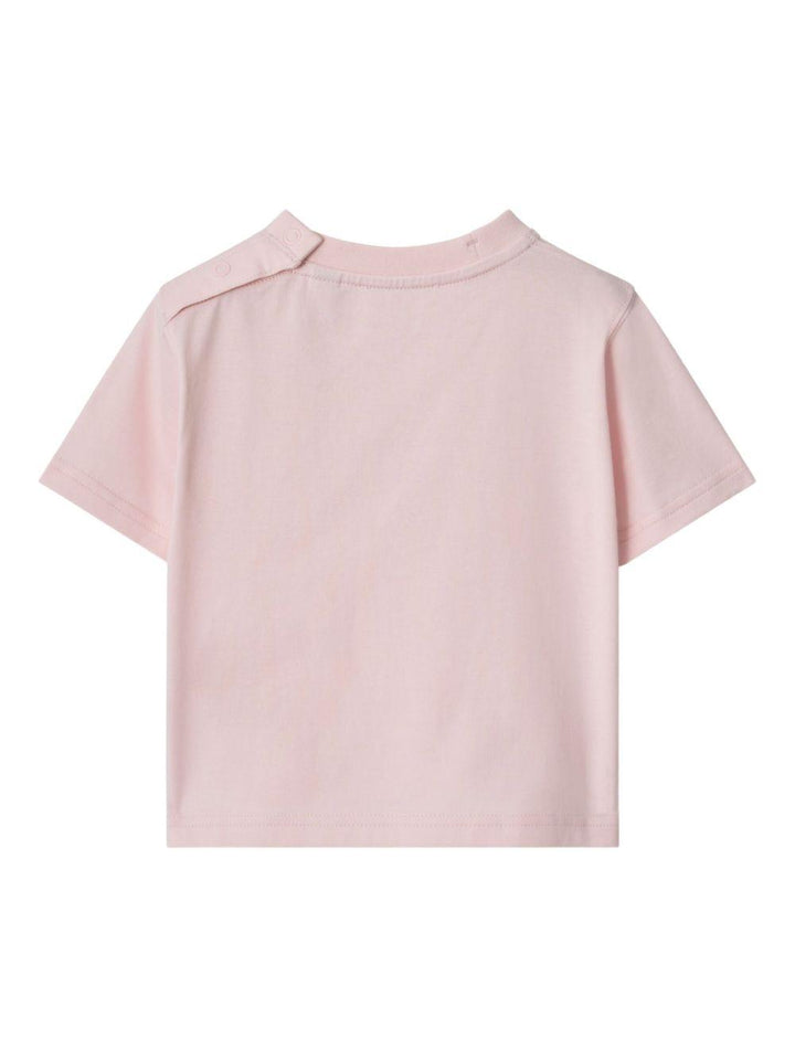 T-shirt rosa per neonata 8121207 A1439 Burberry Kids 