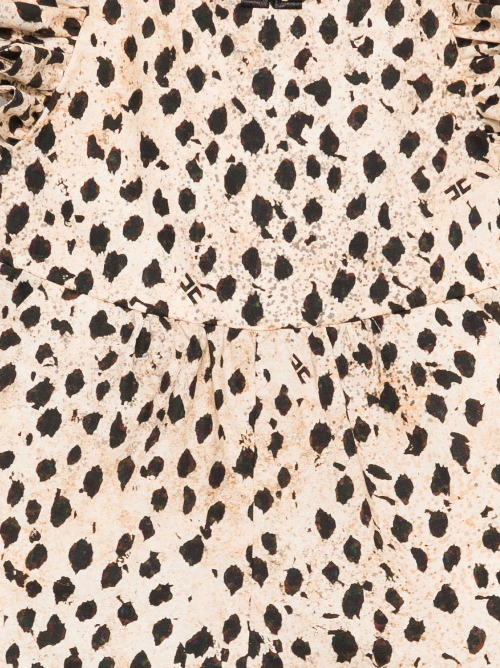 Salopette animal print per bambina EGTA0100CAE07 D640 Elisabetta Franchi Kids 