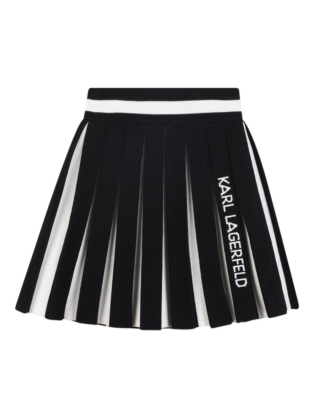 Gonna nera/bianca per bambina Z30589 M41 Karl Lagerfeld Kids 