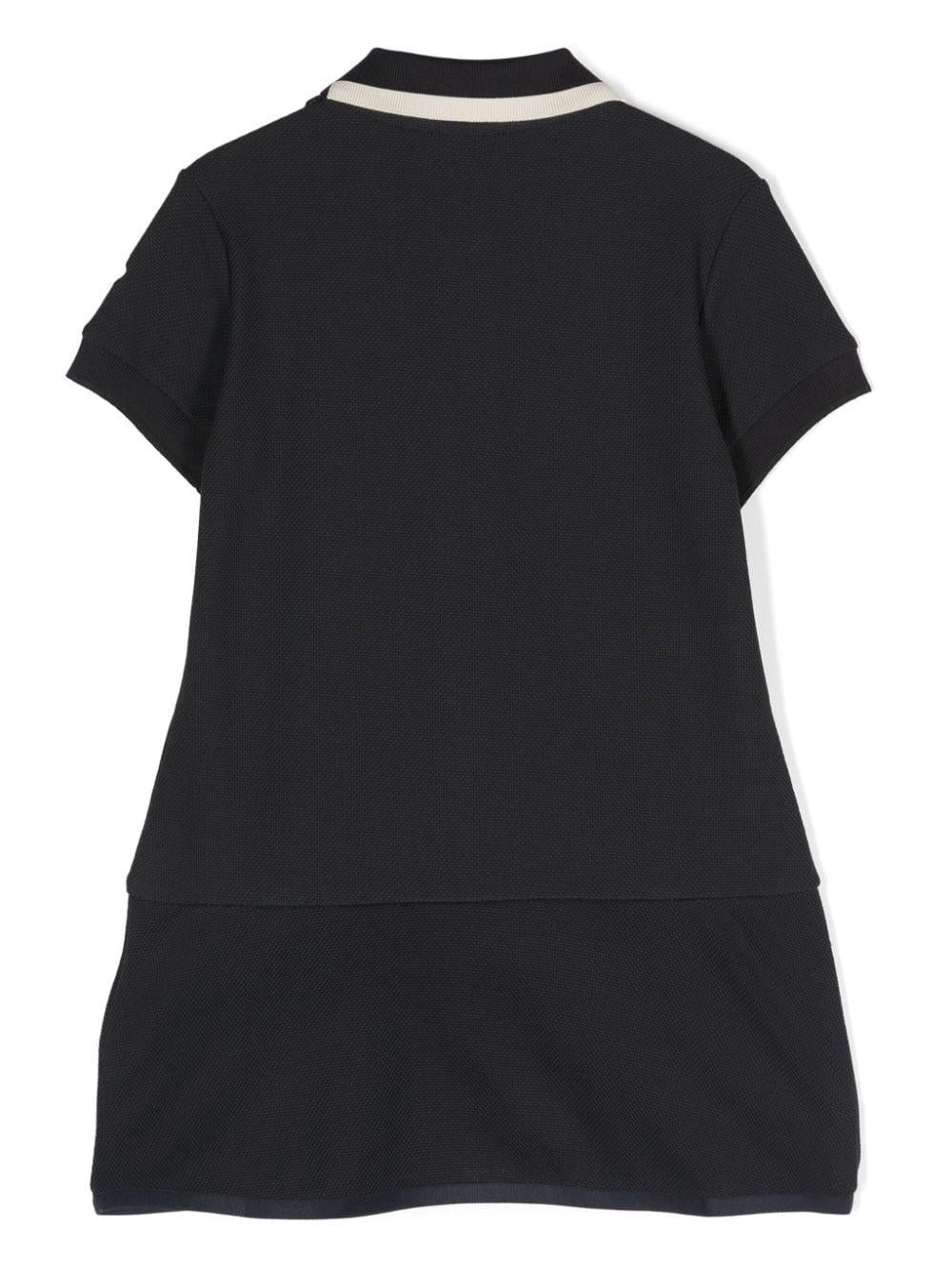 Blue dress for girls with logo