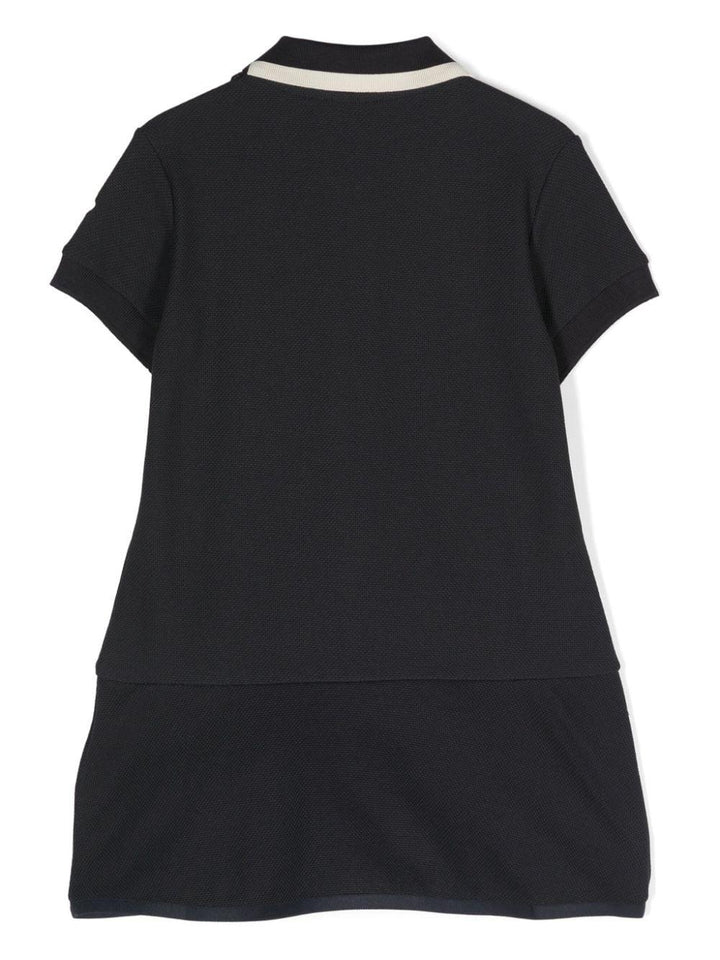 Blue dress for girls with logo