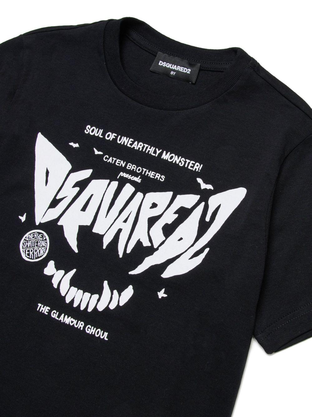 T-shirt nera per bambino