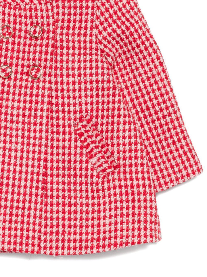 Cappotto rosso/bianco per neonata 5820 002 Abel & Lula 