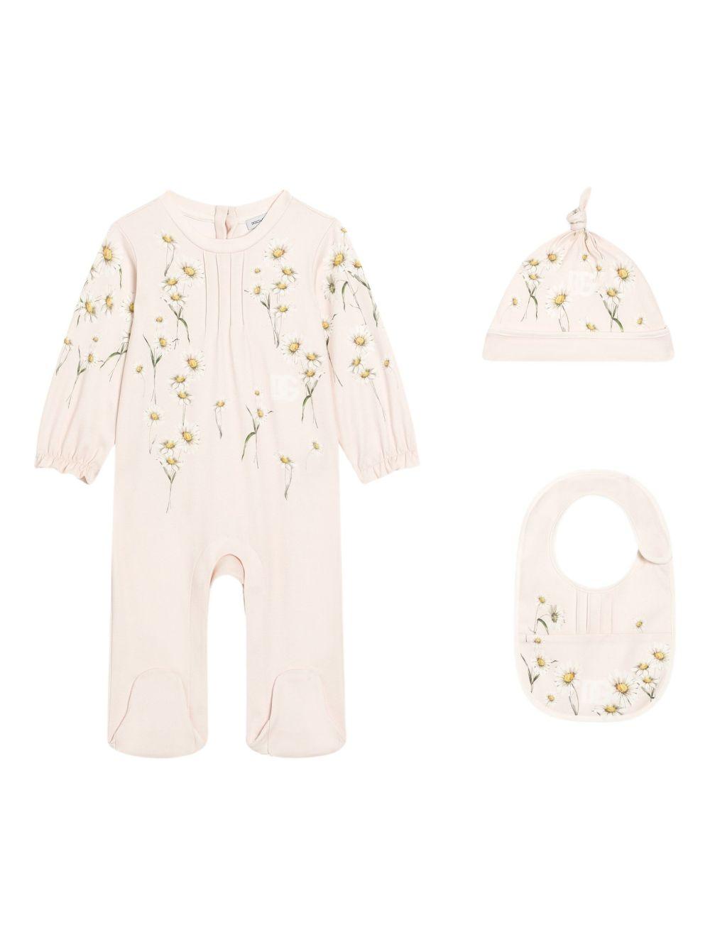 Tutina beige per neonata L2JO4QII7IO HF5RI Dolce & Gabbana Kids 