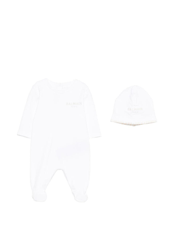 Tutina bianca per neonata BYB560Z3278 100BG Balmain Kids 