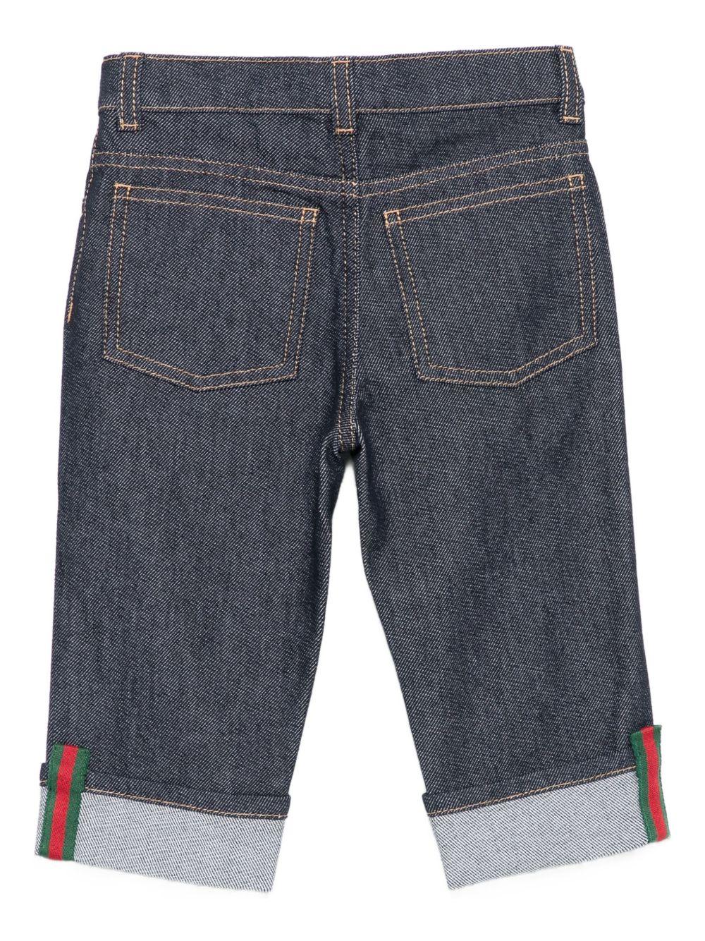 Jeans blu scuro per neonato 830721XDDCE 4759 Gucci Kids 