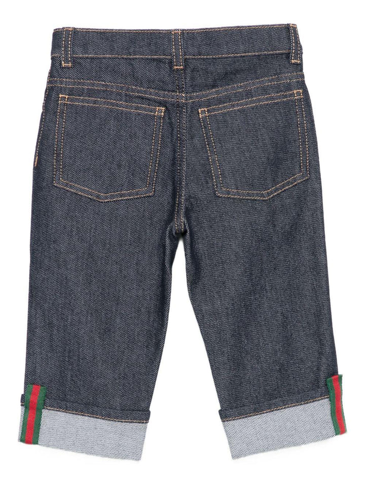 Jeans blu scuro per neonato 830721XDDCE 4759 Gucci Kids 