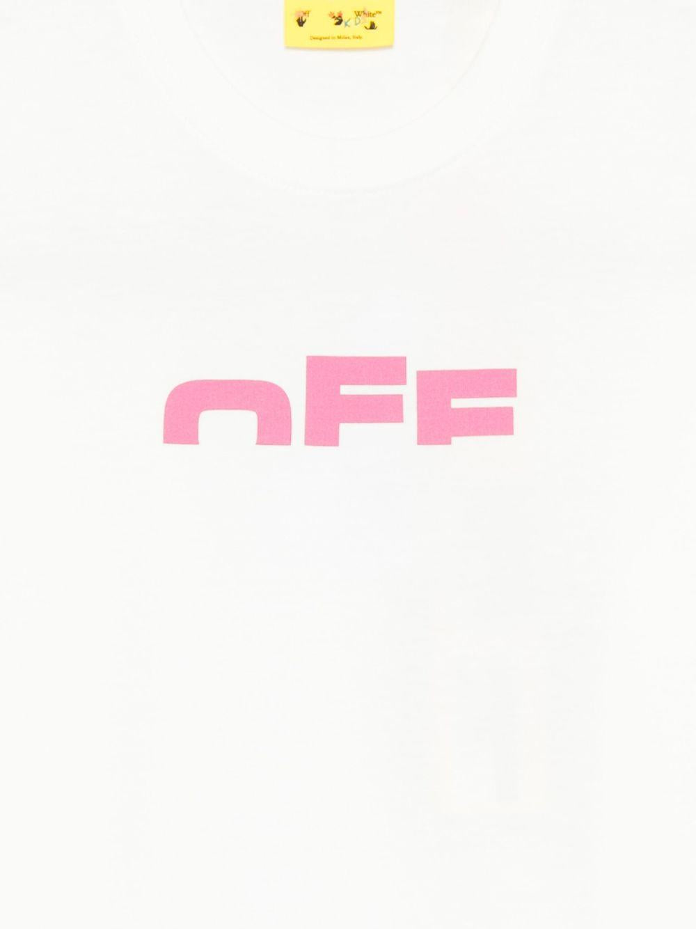 T-shirt bianca per bambino OGAA001F25JER002 0132 Off White Kids 