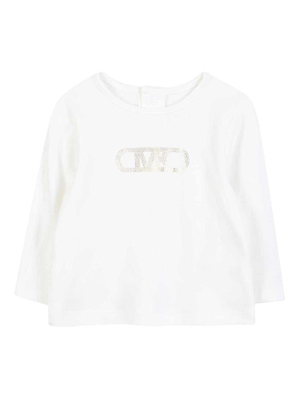 Completo beige/bianco per neonata R30502 23B Michael Kors Kids 